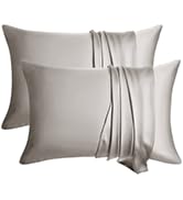 grey silk pillowcase