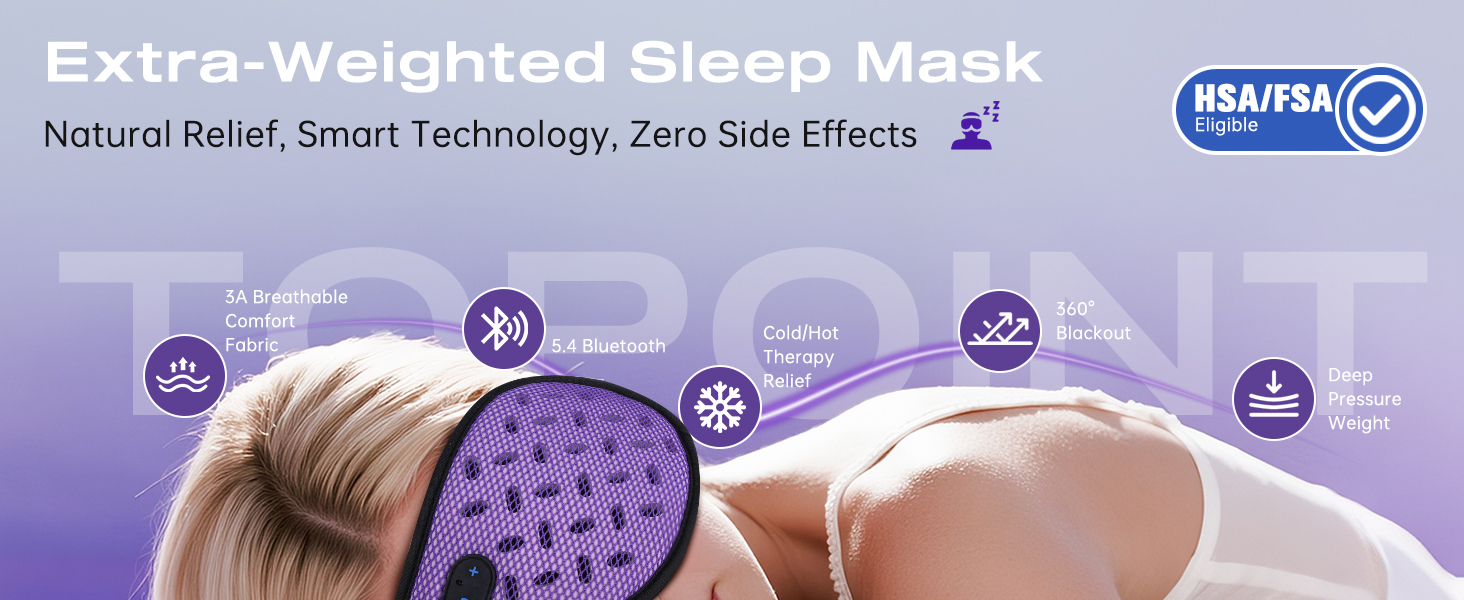 weighted eye mask for sleeping bluetooth sleep mask