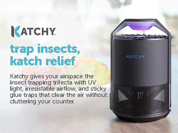 KATCHY Insect Trap 8-Pack of Refillable Glue Boards