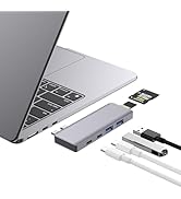 ZanBix USB C Hub, USB C Adapter, 7 in 2 USB-C Hub for MacBook with Thunderbolt 4, 4K HDMI, Type C...