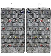 AARAINBOW Hanging Jewelry Organizer Dual-Sided Closet Accesoory Organizer with 80 Pockets Jewelry...
