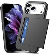 TOPAUX for iPhone Pro Max Wallet Case Slim Credit Card Holder Slot Slide Cover Back Pocket Compar...