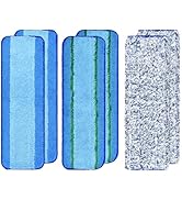 6 Pack Microfiber Cleaning Replacement Pad for Bona Mop,Washable Reusable Microfiber Cleaning Mop...