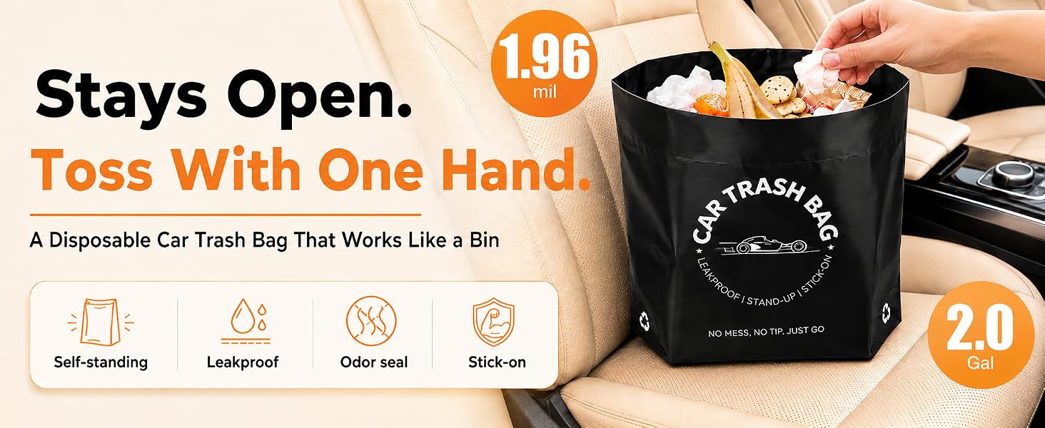 car trash bag use like a car trash bin