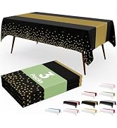 Smiry Plastic Table Cloth Disposable 3 Pack, 54 x 108 Inch Rectangle Waterproof Tablecloth, Print...