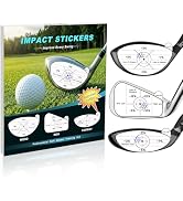 HighlyJoy Golf Impact Stickers, High-Resolution Impact Tape for Irons, Woods & Fairway Clubs, Swi...