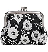 Sanxiner Cute Floral Buckle Coin Purses Vintage Pouch Kiss-lock Change Purse Wallets…