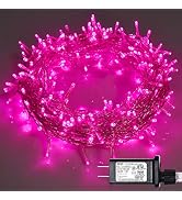 ILLUMINEW 300 Led Pink String Lights Outdoor Waterproof Christmas Decorations, 108 Ft Pink Valent...