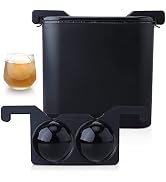 Crystal Clear Ice Ball Maker - 2.4 Inch Clear Ice Maker Large Whiskey Tray Mould Bubble-Free Sphe...