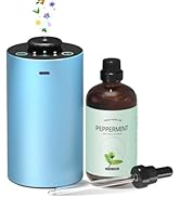 Waterless Car Diffuser for Essential Oil, Battery Operated Smart Air Freshener, Portable Mini Aro...