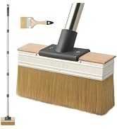 Mitclear Deck Stain Brush Applicator with Long Handle(59IN), 7IN Wide Deck Paint Brushes for Appl...