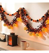 FESOPIAL Halloween String Lights, 10FT 20 LED Halloween Fairy Lights Decor | Orange & Black Hallo...