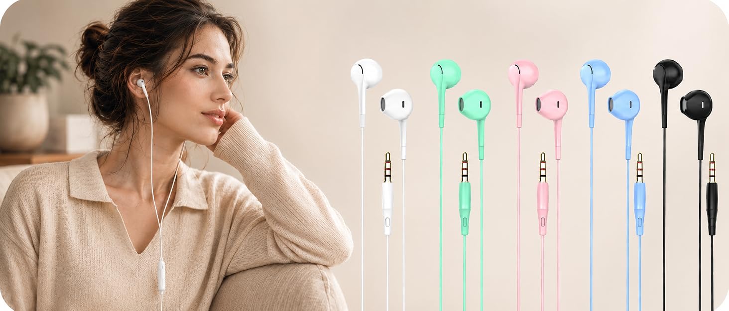 HUOMU wired earphones