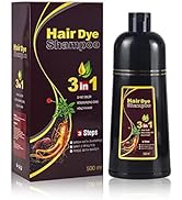 BELEZALIB MEIDU Instant Hair Color Shampoo Chestnut Brown Hair Dye Shampoo for Women & Men 3 in 1...