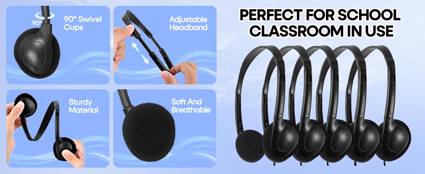 bulk headphones for classroom