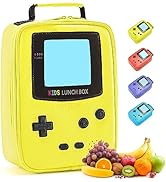 Hairao Kids Lunch Box Insulated Soft Lunch Bag Leather Lunch Box Gameboy Mini Cooler Back to Scho...