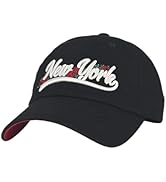 E BY ELIDAN New York Roses and Thorns 3D Embroidered Cotton Baseball Cap
