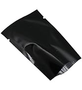 PABCK 200 Pack Metallic Mylar Foil Open Top Sealable Bags Vacuum Heat Seal Pouches for Food Stora...