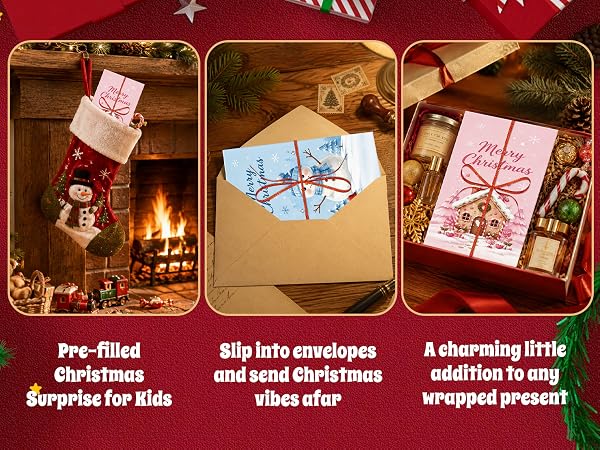 JollySpak 2Pcs Christmas Cash Gift Envelopes, Card Holder