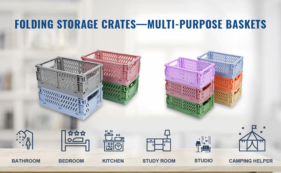 Pastel Storage Crates