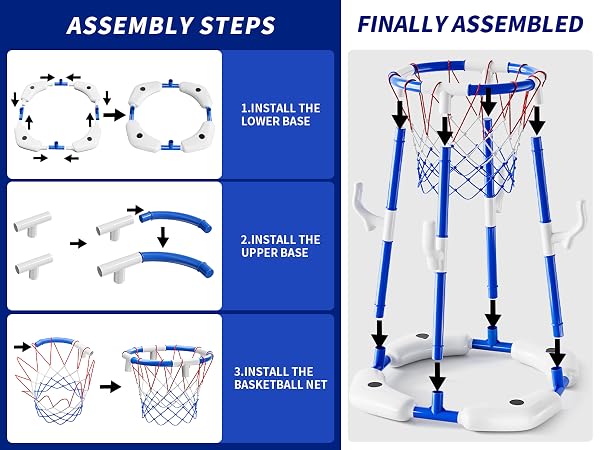 pool basketball hoop