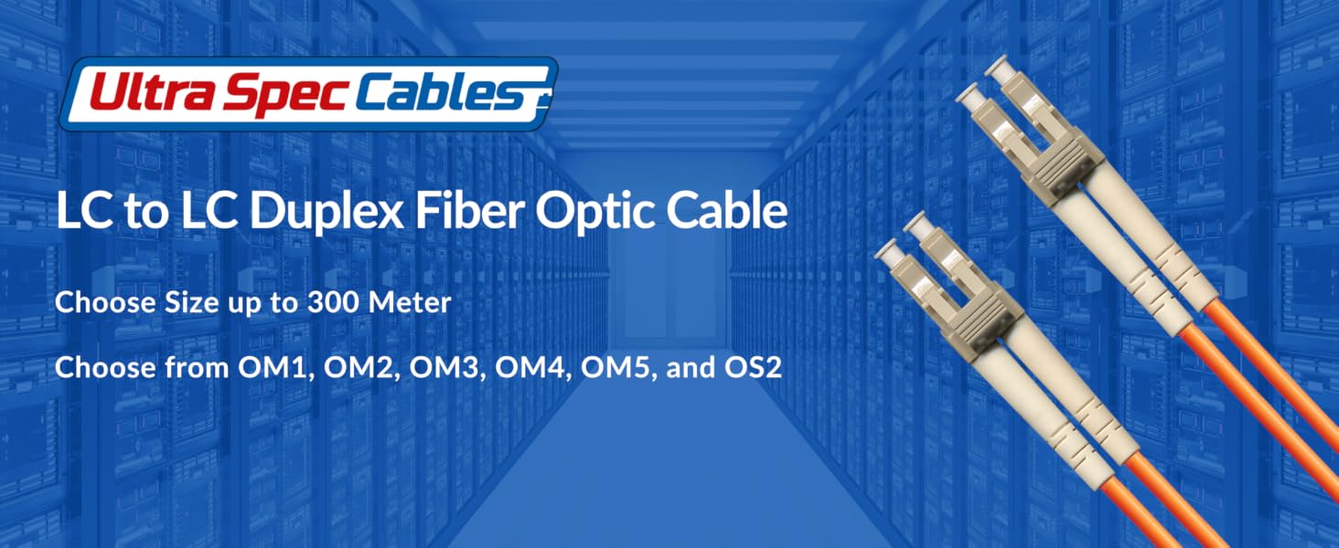 Ultra Spec Cables LC to LC Duplex Fiber Optic Cable