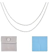 Pandahall 1M 925 Sterling Silver Cable Chains Bracelet Necklace Jewelry Chains Unwelded Silver Ov...