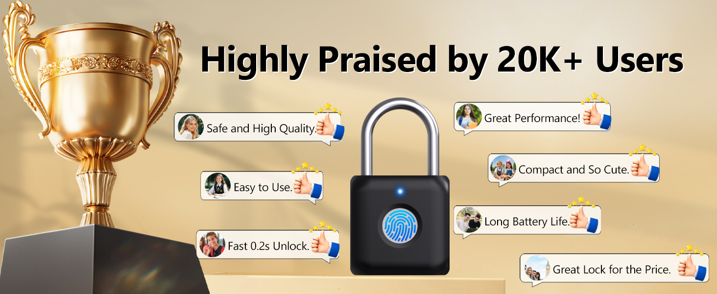 Fingerprint Padlock Smart Padlock