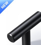 Veise 10 Pack Cabinet Knobs, 2 Inch Single Hole Kitchen Cabinet Handles, Matte Black T-Bar Knob B...
