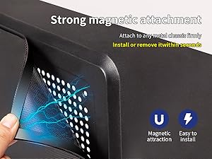 It has strong magnetism and can better adhere to any metal chassis.