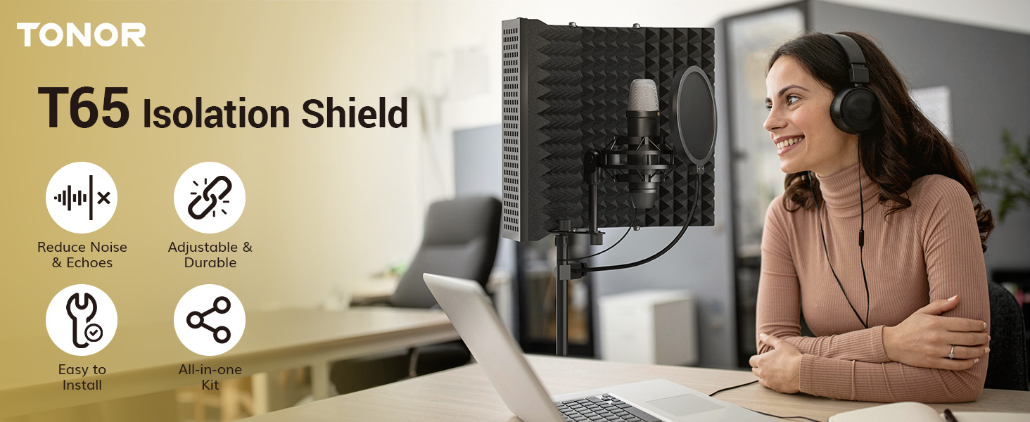 TONOR.Isolation.Shield.Pack.for.Mic