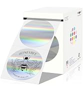 PARLAIM 2 Inch Holographic Sliver Circle Thermal Sticker Printable Round Labels Self-Adhesive Dir...