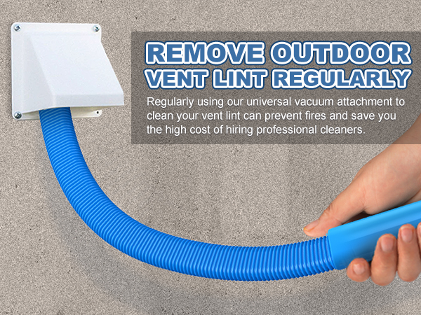 dryer vent cleaner kit with Universal Connector