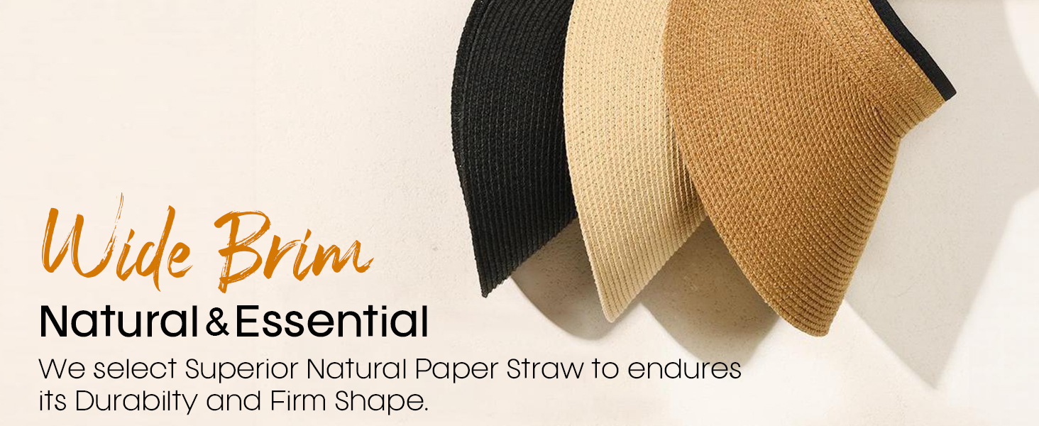 Wide Brim Natural & Essential