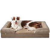 INVENHO Orthopedic Dog Bed for Large Dogs, Washable Large Dog Bed Waterproof, Egg-Crate Foam Dog ...