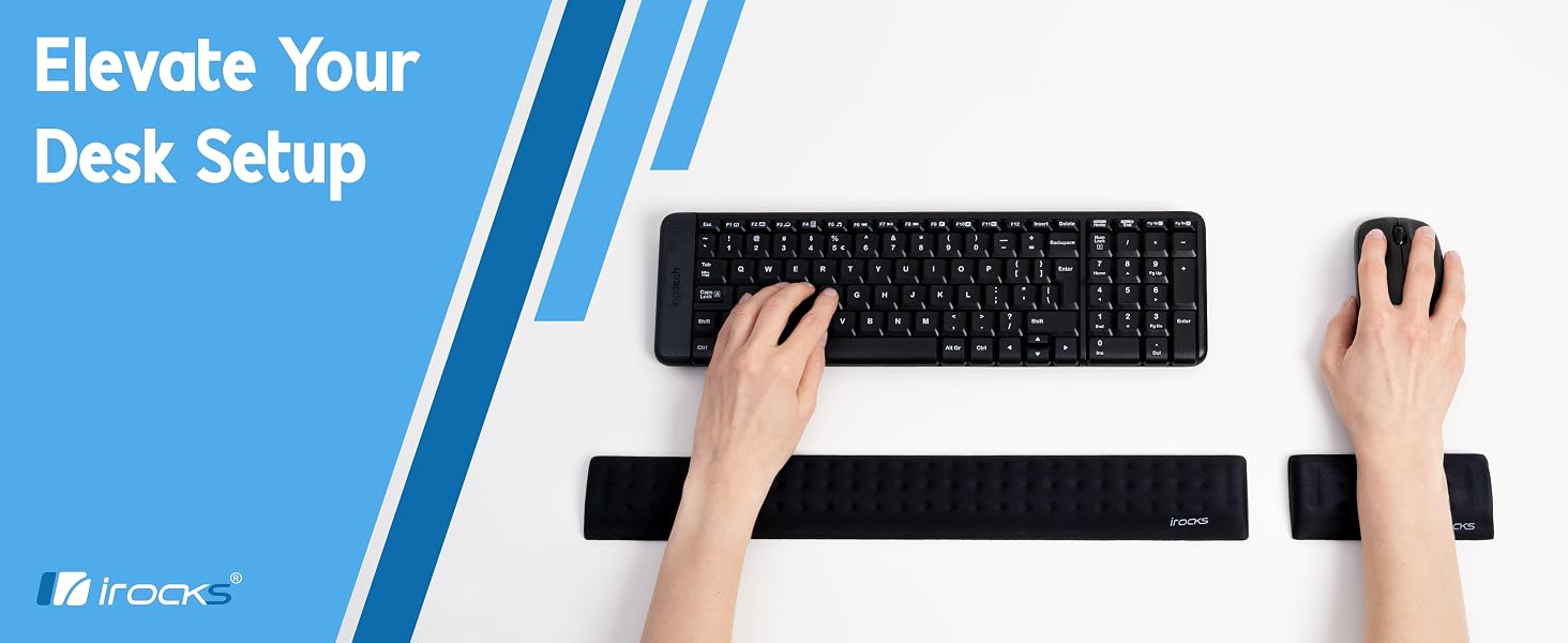 keyboard wrist rest pad for computer i-rocks extra long desk arm with support laptop postureup rests