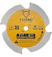 FOXBC 7-1/4 Inch Hardie Blades 4T PCD Fiber Cement Saw Tip TCG with 5/8 Arbor