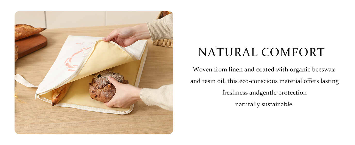 beeswax bread bags for homemade bread