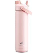POWCAN 26 oz Insulated Water Bottle with 2-in-1 Straw and Spout Lid, Keep Cold 24H, Leak-Proof, F...