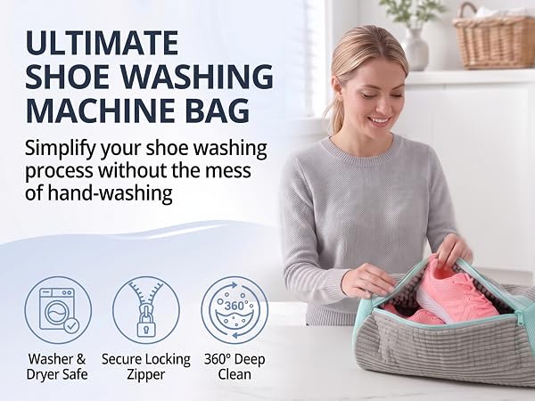 Shoe Washing Machine Bag