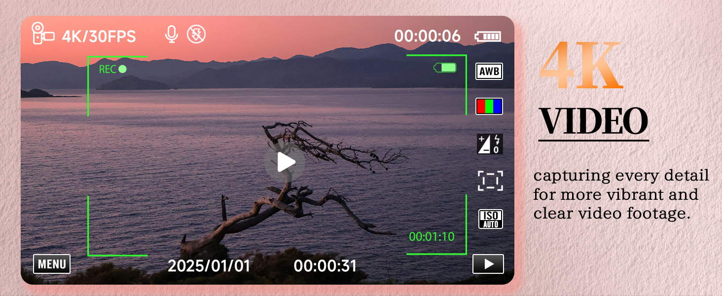 4K Vlogging Camera