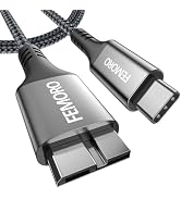 External Hard Drive Cable USB C 3.3Ft, Micro B to Type c Cord 10Gbps for External SSD Seagate WD ...