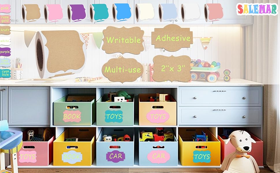 Self-Adhesive Waterproof Name Labels Personalized Gift Tags Stickers Handmade Bottle Jar Labels