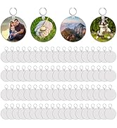 LAIHIULAAN 240Pcs Sublimation Keychain Blanks Double Sides 80 MDF Sublimation Keychains Blank wit...