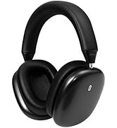Anjetsun ANC Wireless Over Ear Headphones with Mic & Touch Control,Stylish Metal Design,80H Playt...