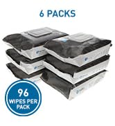BodyMed Scent Free Washcloths Adult Incontinence Washcloth Wipes, 96 Wipes/Pack, 6 Packs/Case