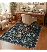 iCasso Office Chair Mat for Hardwood Floor, 48"X 60" Convex Black | Heavy Duty Under Desk Rug for...