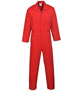 Portwest C813 Men's Liverpool Lightweight Safety Coverall Red, XX-Large
