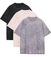 Men's Oversized T Shirts Summer Vintage Tees Acid Washed Short Sleeve Casual Tops