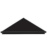 evron Wall Mount Corner Shelf,Easy to Install Metal Front Floating Corner Shelves with Self-Adhes...